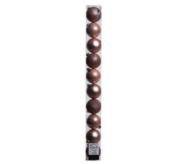 Boule en plastique 6 cm (Brillant - Mat - Paillettes) (Paquet de 10) Rose poudre