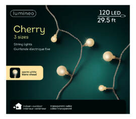 Lumières Extérieures DEL Cerise 120 lumières 30' Blanc chaud