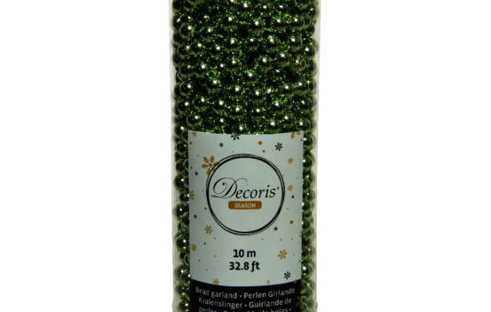 Guirlande de perles 0,8 cm X 10 m Vert Gui